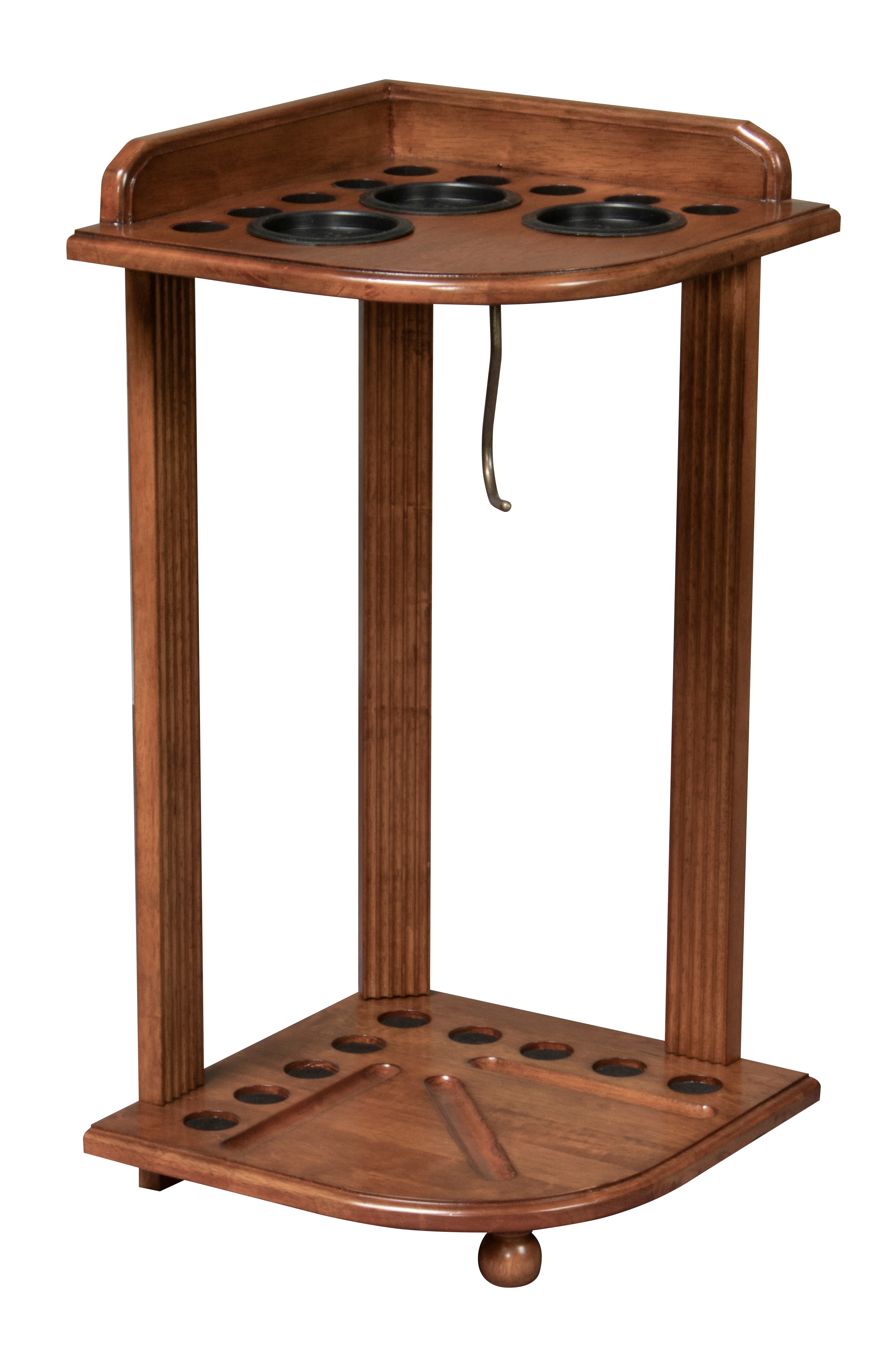 Legacy Billiards Bar and Game Room Cue Rack Heritage Corner Cue Rack